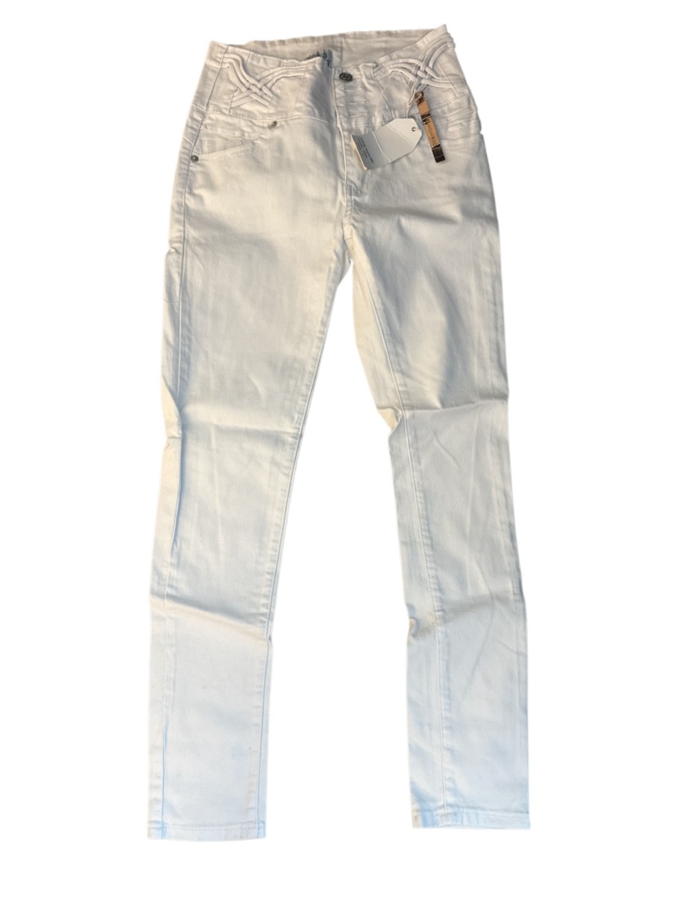 Track23 Women’s White Skinny Jeans Skater - Size 4 (5)